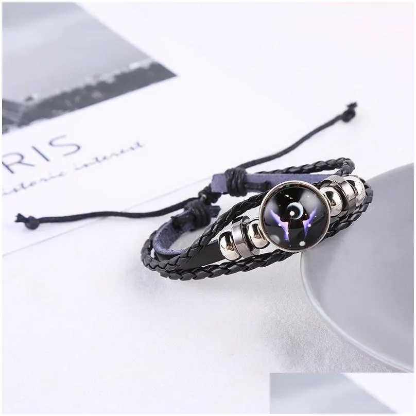 2021 chain simple student trend male lovers bracelet string female hand of 12 constellations glowinthe dark is acted