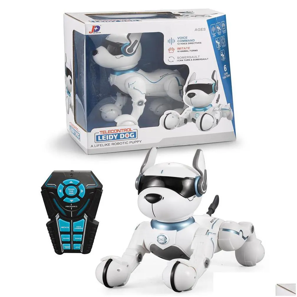 rc remote control robot dog toys with touch function and voice control smart and dancing imitates animals mini pet programmable