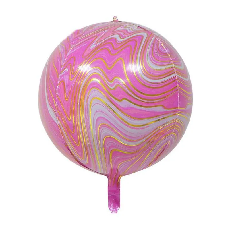 22inch marble agate balloon aluminum foil balloon rainbow tie dye wedding baby shower birthday party easter balloons 176 n2