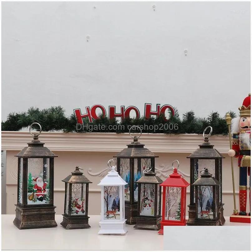 christmas decorations candlestick lamp cartoon character animal shopping mall home holiday atmosphere led luminous wind lantern