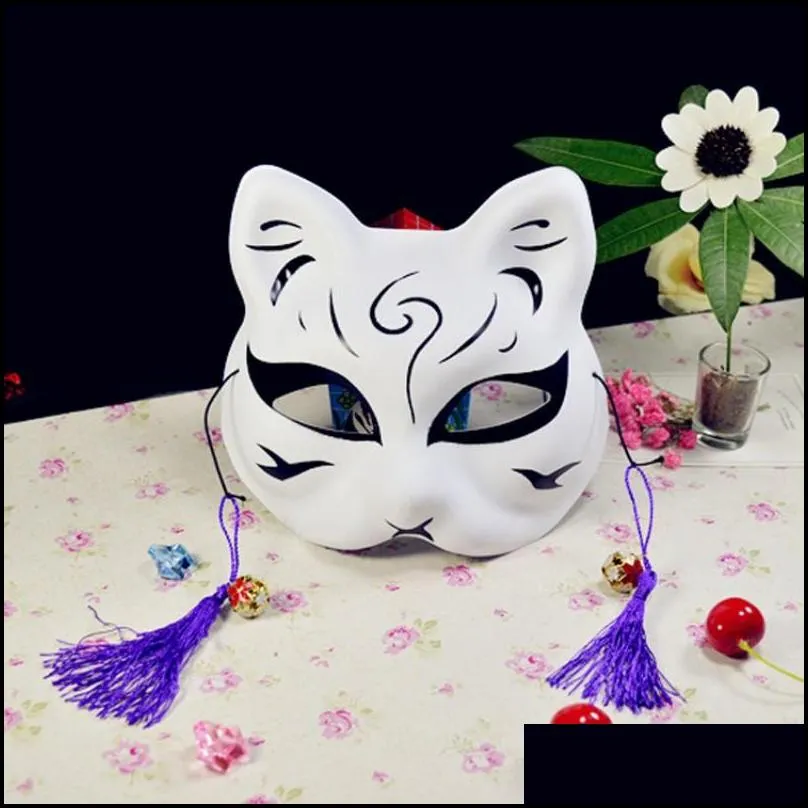 cat fox shape masks for masquerade cosplay party supplies plastic resuable eco friendly half face mask new arrival 4 5yd b