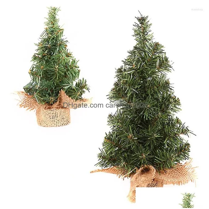 christmas decorations 20/30cm table mini tree decoration pine xmas gift