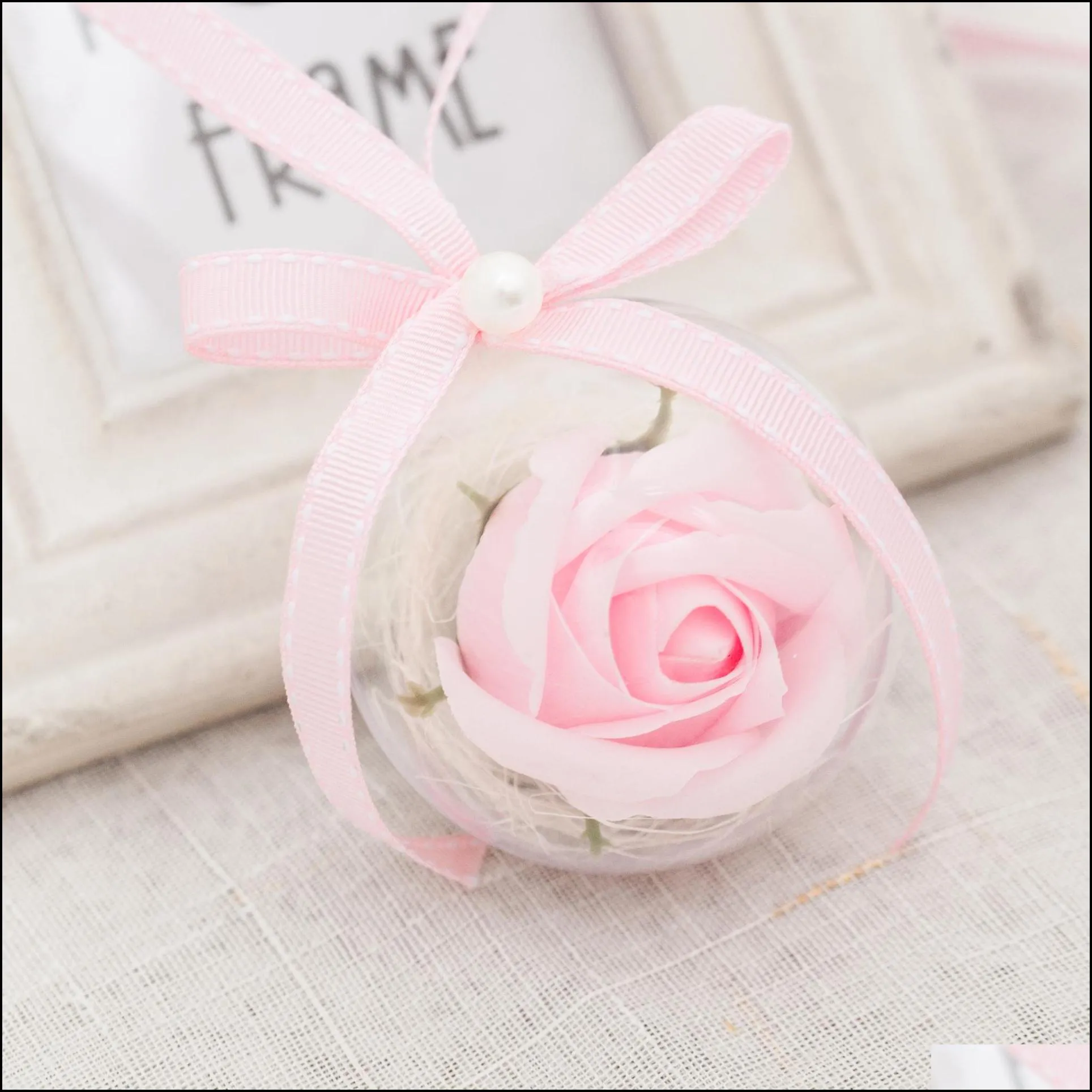 simulation bouquet rose soaps ball petal home wedding decorations artificial soap flower for valentines mother day gifts romantic 3 5dc