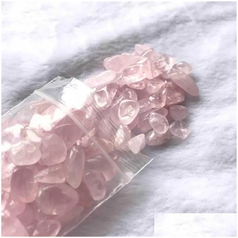 wholesale 100g bulk quartz crystals material mixed tumbled stones healing for garden decoration decorative objects figurines
