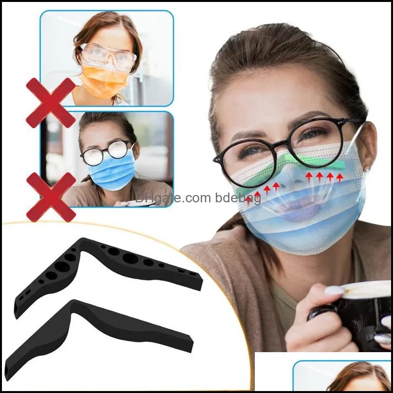 party favor anti fog nose bridge strip silicone mask noses prevent eyeglasses from fogging diy protection accessories individually packaged 536