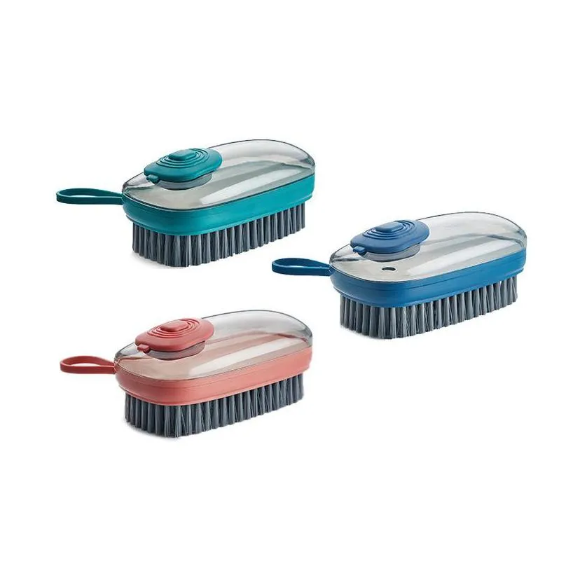 automatic filling device cleaning brush multifunctional plastic soft washing shoes clothes brushes household cleanings brush sup 83 j2