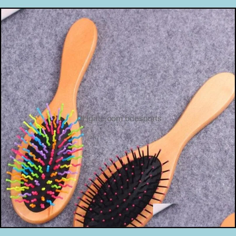 natural wooden comb wet dry hair airbag hair care massage comb hair brush comb antistatic brush salon styling tamer tool 39 j2