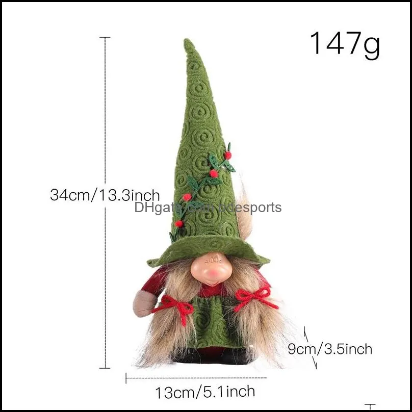 festival decoration big nose cute witch dolls christmas garden gnomes doll flower climbing hats elf plush toys 11 8qy d3