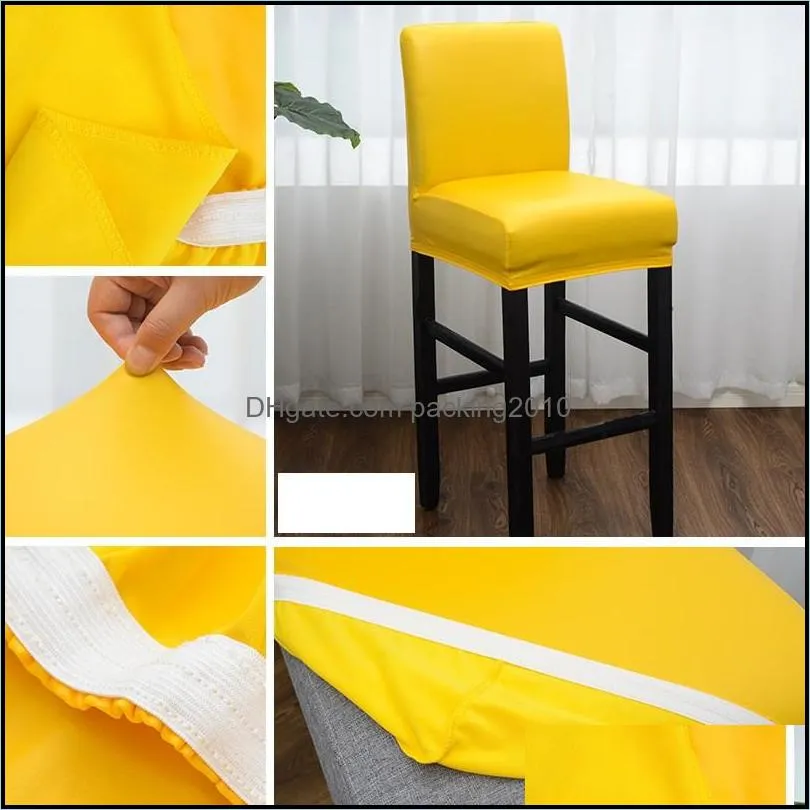 elastic sleeve chair solid color waterproof stain resistant supplies fashion protector woman man seat cover restaurant 13nw k2
