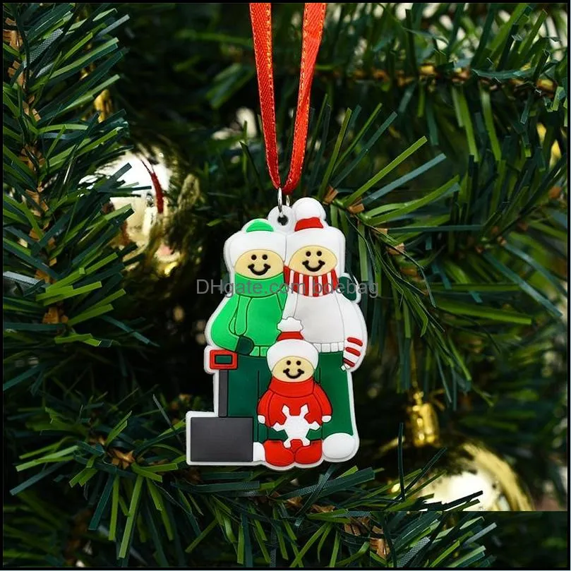 outdoor christmas decoration tree pendant smile blessing diy names candies house whole family sled ornament pendants 2020 5 99zba f2