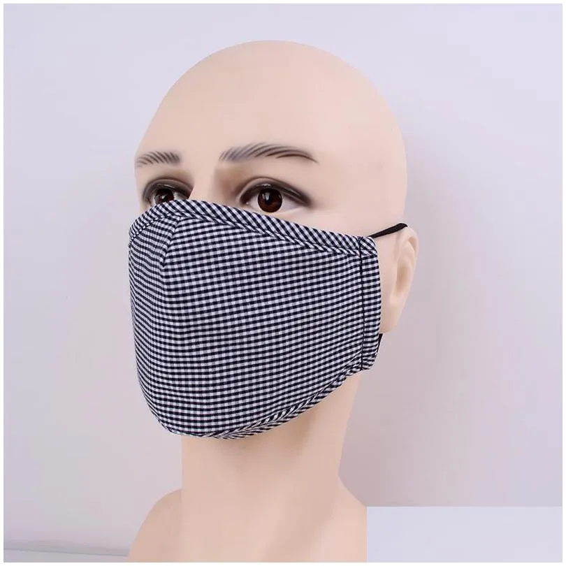 reusable cloth face mask anti smoke mascarilla reuseable respirator woman man dustproof personality floral lattice four seasons 5lmc