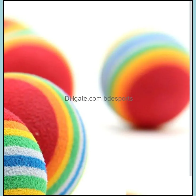 diameter pet toy 35mm interesting pet toy dog and cat toys super cute rainbow ball cartoon plush toy 186 s2