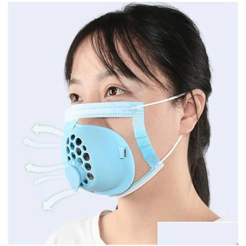 3d silicone mask bracket with drinking hole stand inner support convenient for enhancing breathing masks tool accessory eeb3662 63 g2