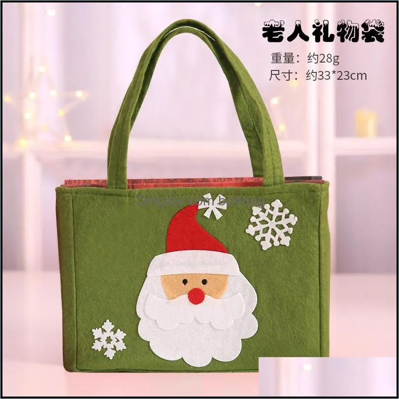 christmas snowman santa claus bags cute lovely gift bag party decorations festival supplies fashion 3 6qy uu
