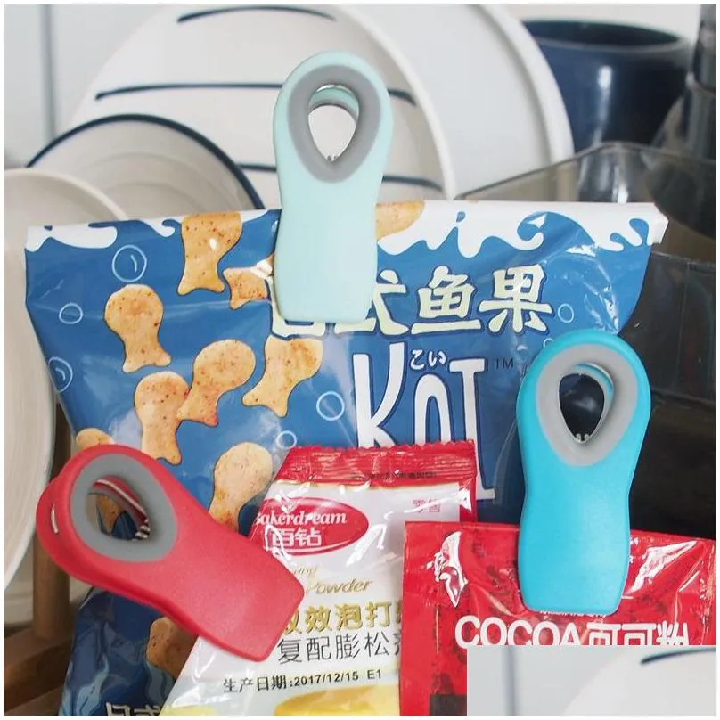 magnetic seal clips snack bag wave clamp plastic dustproof clip fashion hot selling with various color 2 1gf j1