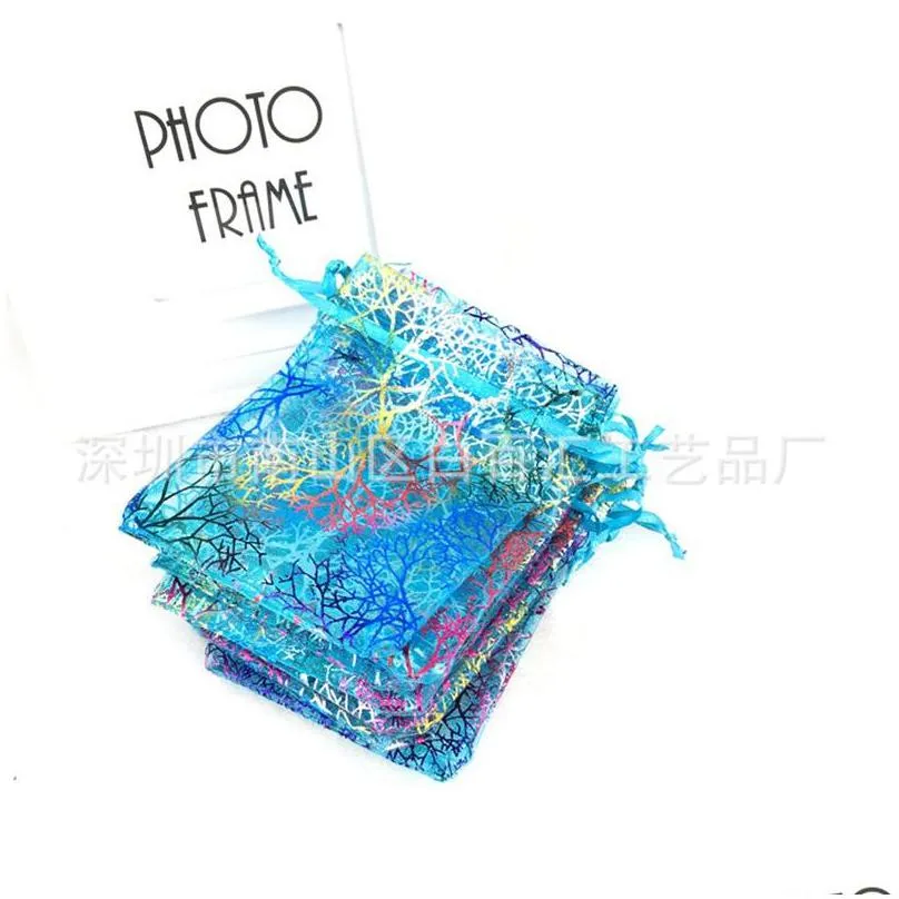 thin gauze gifts packaging bag colorful coral pouch party wedding decor cosmetics jewellry bags multi size optional 0 32bh g2