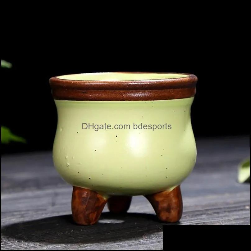 mini succulent fleshy flowerpot crude pottery color mix thumb pots portable home desktop decor 2 9yj e1