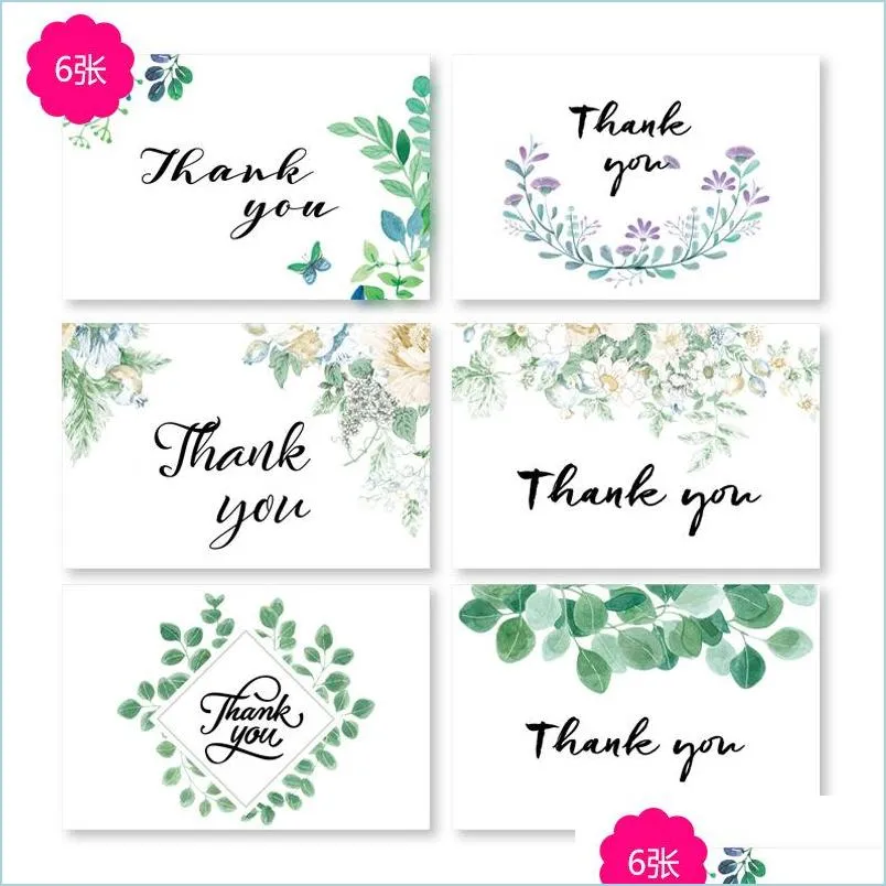 postcard thanksgiving day festival gift 6 sheets set cards birthday blessing small pure  greeting card factory direct selling 3zda