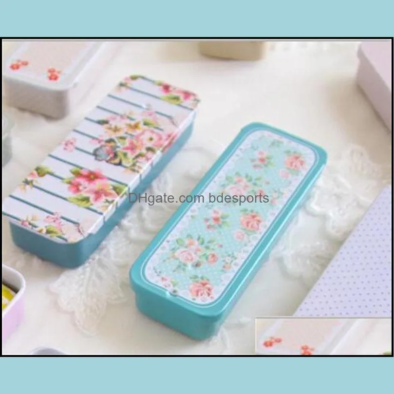 mini flower design small box slide iron boxs telescopic carry on storage headset jewelry chewing gum metal 1 6gqc1 e1