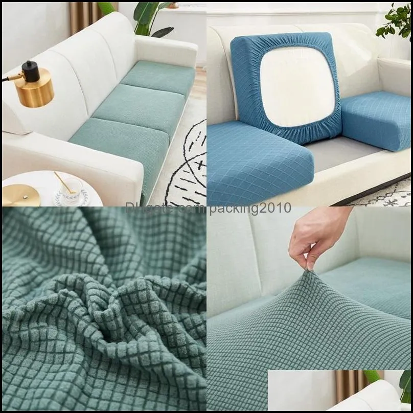 corn velvet cushion cover solid color simplicity four seasons currency sofa covers single double combination elastic high quality 10py