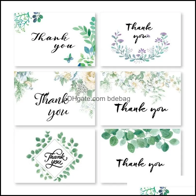 postcard thanksgiving day festival gift 6 sheets set cards birthday blessing small pure  greeting card factory direct selling 3zda