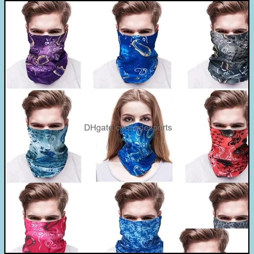 newest outdoor masks multifunction head scarf seamlessly headband scarf bandanas cycling masks skeleton magic scarf designer masks 94