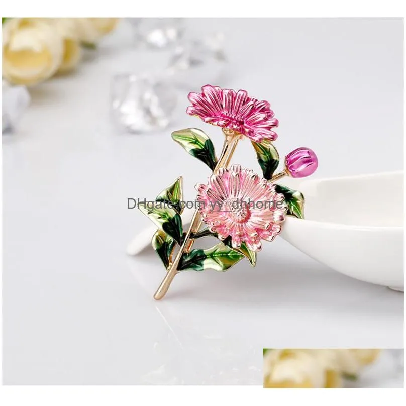 fashion women brooch flower daisy brooch pins daisy boutonniere wedding lapel pin fashion jewelry for men women gift