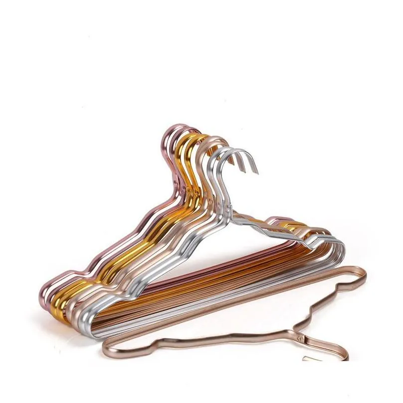 1.2cm clothes hangers non slip dry and wet rack aluminium alloy clothing support no fading multi color options 2 2sf g2