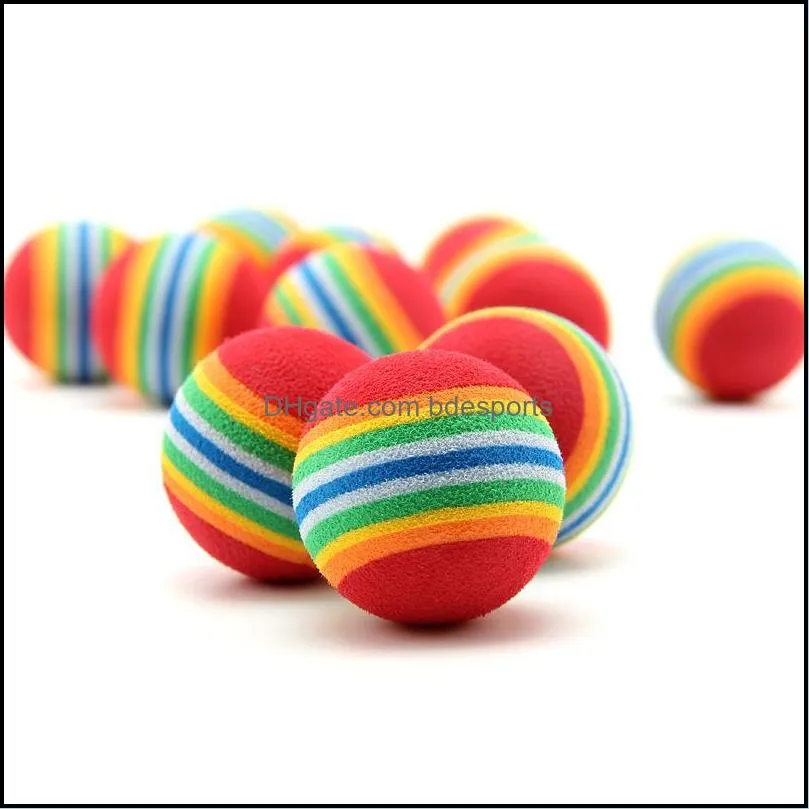 diameter pet toy 35mm interesting pet toy dog and cat toys super cute rainbow ball cartoon plush toy 186 s2