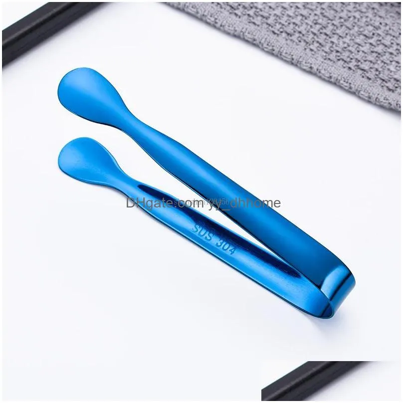 home coffee cube sugar tongs stainless steel sugar clamp kitchen bar ice tongs serving dining drinkware tools 