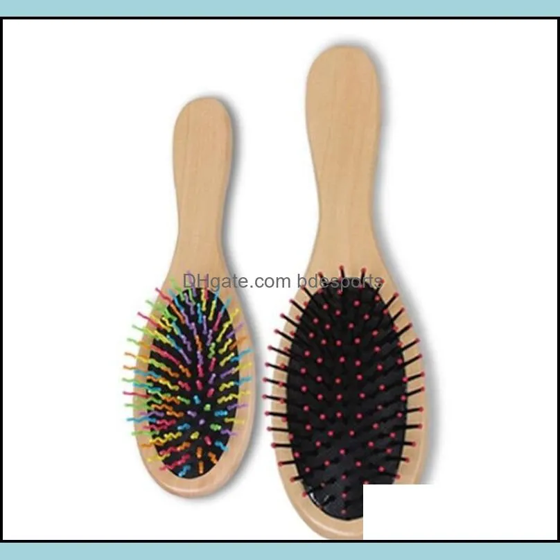 natural wooden comb wet dry hair airbag hair care massage comb hair brush comb antistatic brush salon styling tamer tool 39 j2