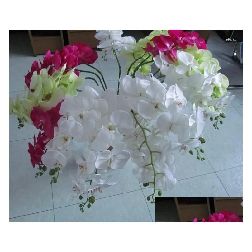 decorative flowers elegant dancing phalaenopsis artificial silk christmas home ornament bouquet wedding centerpieces decorations