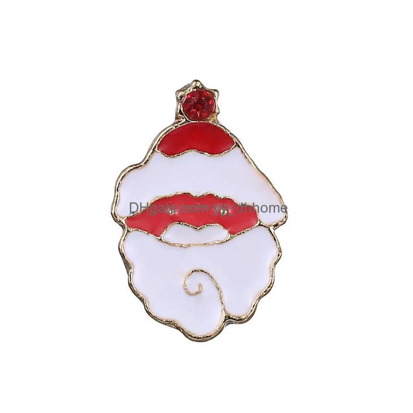 christmas jewelry enamel christams brooch cartoon santa tree snowman socks brooch pins lapel pin women kids fashion jewelry