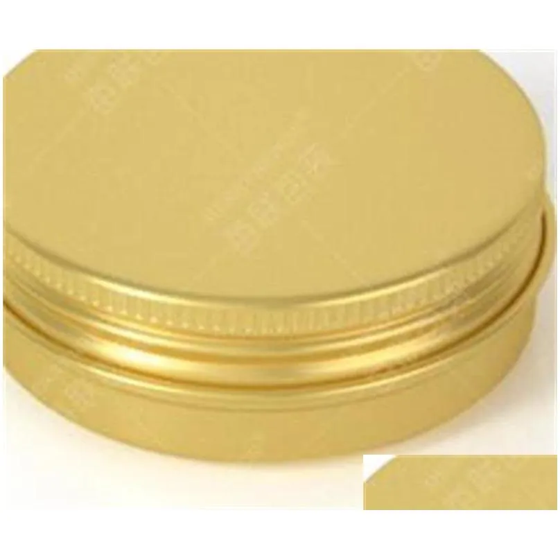 30ml aluminum jar tea storage jug make up multi purpose small box round women and men gold red 1ml c1