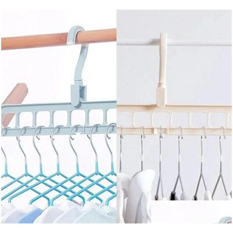 solid color multifunctional clothes hanger folding storage stand rotation rack antiskid drying closet organizer accessories 1 2wh b2