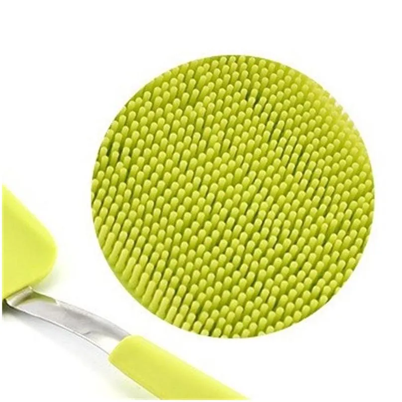 cleaning brush for expert hangable multifunction new silicone decontamination stainless steel scrub dish brushes high quality 7 8cx v