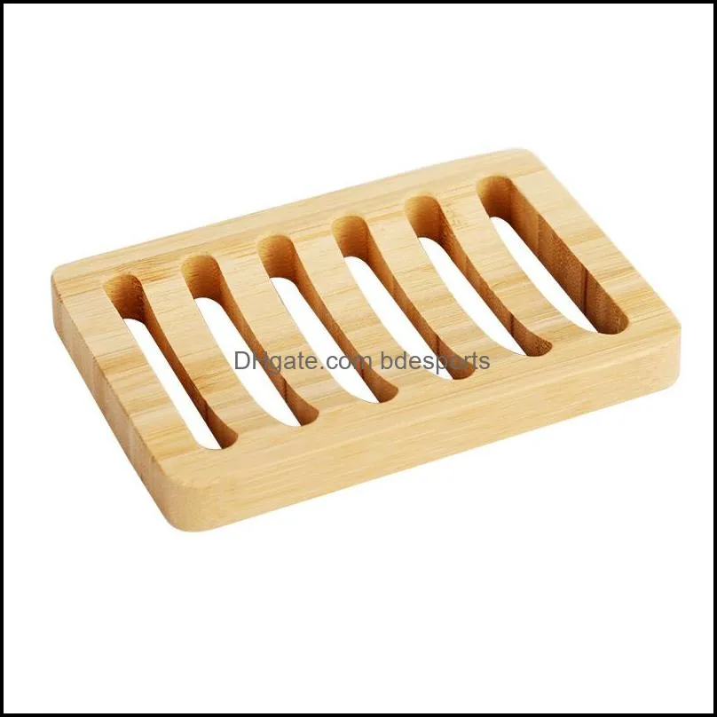 durable wooden soap dish tray holder bathroom simple hollow out soap box rack 556 r2