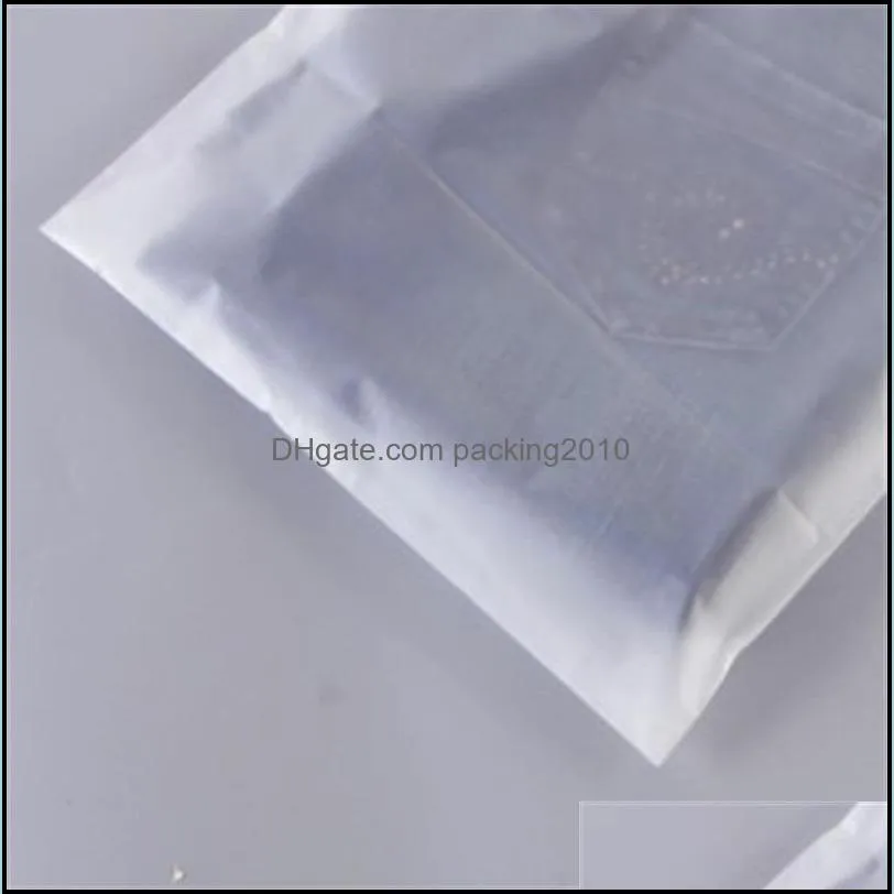 transparent storage plastic bags clothing clothes packaging bag smell proof zipper pouches reusable sealable no adhesion good 1hy e2