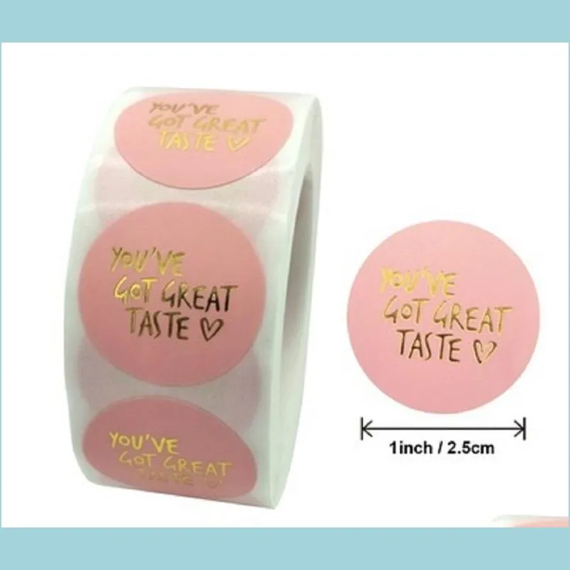 home festive decoration pink thank you for supporting my small business sticker label 1 round stickers roll sealing labels 643 r2