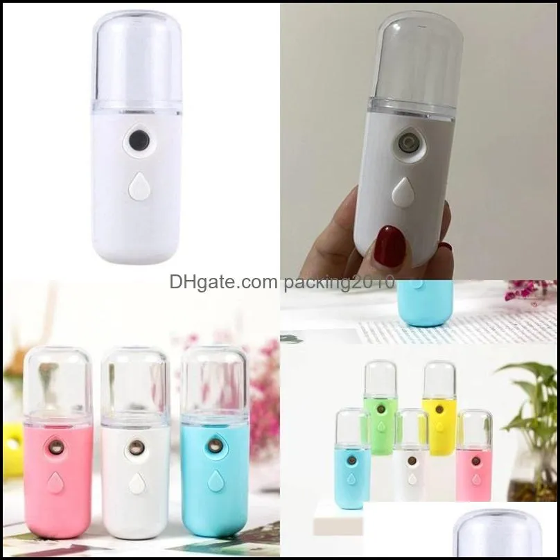 nanometer spray bottles usb 30ml tank 250mah battery face moisture water supply instrument mini women hold portable humidifier new 5 25lb