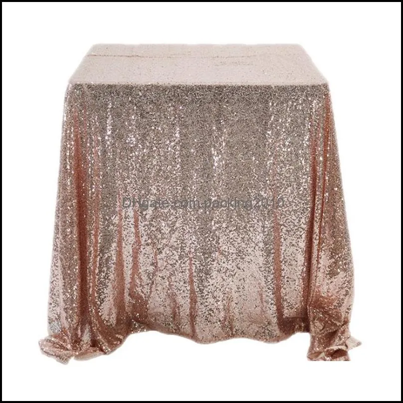 mermaid sequins table cloth square pure color home furnishing articles tablecloth with different colors 47qq2 j1