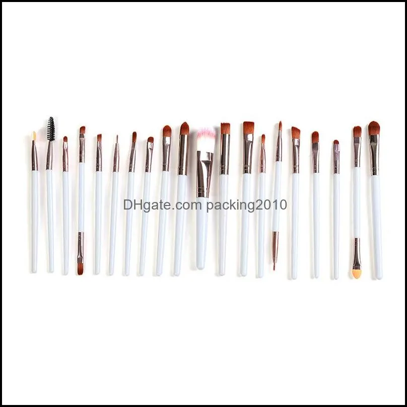 makeup brush set face eye function brushes high quality suit colorful wooden pole style beauty appliances plastic handle 6 8as b2