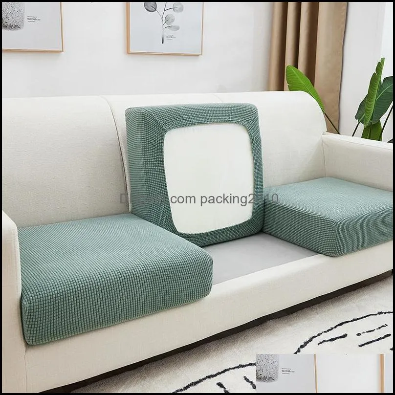 corn velvet cushion cover solid color simplicity four seasons currency sofa covers single double combination elastic high quality 10py