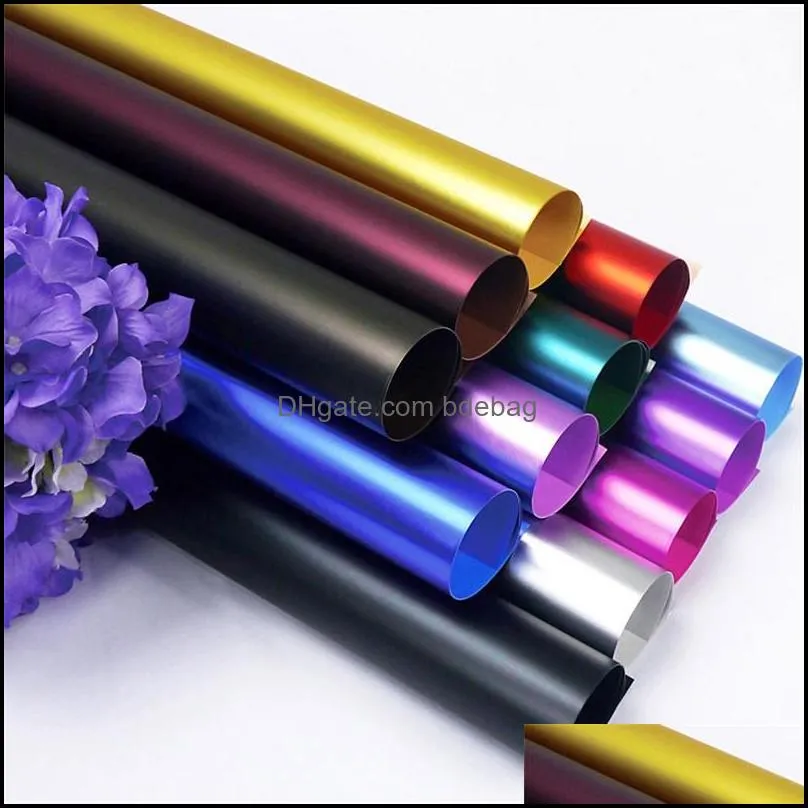 platinum waterproof wrapping paper pure colour gift packing papers diy packag materials party backdrop arrange arrival 11 5cy n2