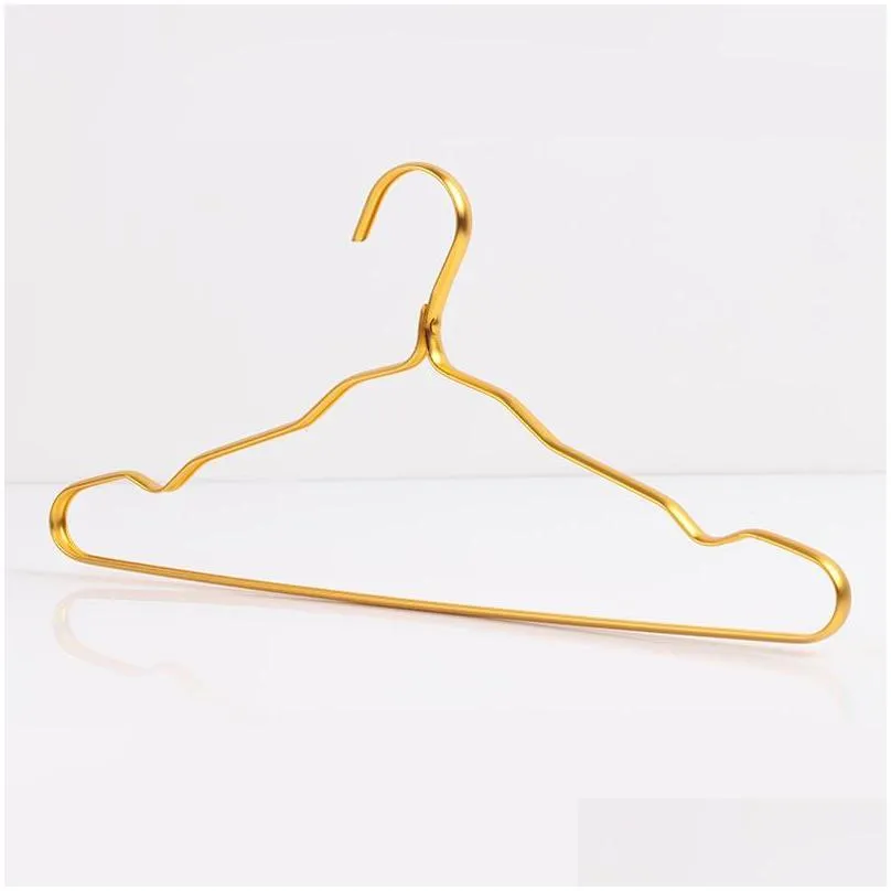 1.2cm clothes hangers non slip dry and wet rack aluminium alloy clothing support no fading multi color options 2 2sf g2