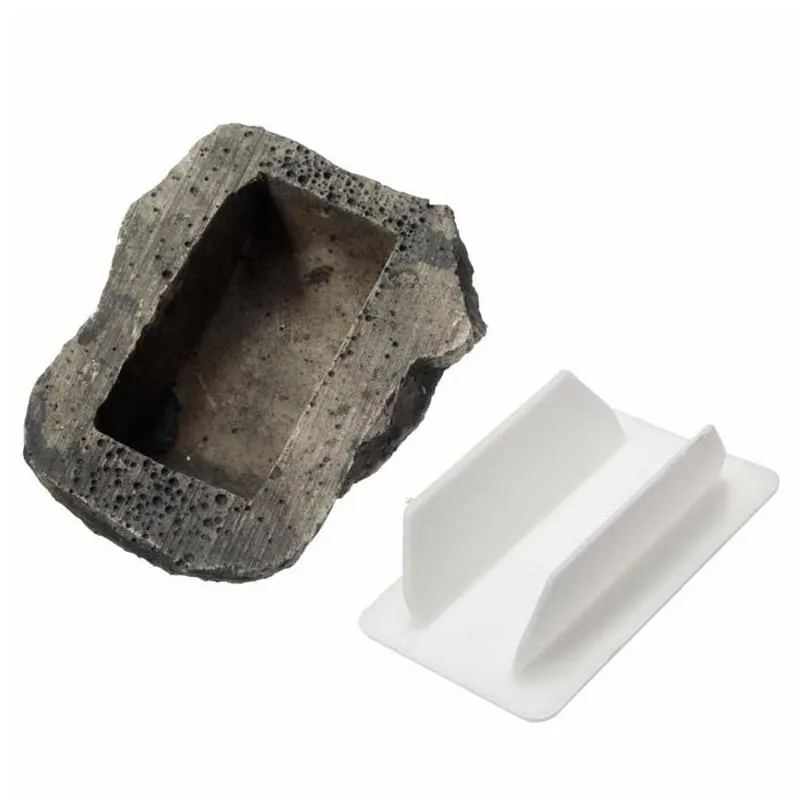 creative stone hidden storage box resin insurance key boxes anti lose device collection keys home furnishing 9cm uu