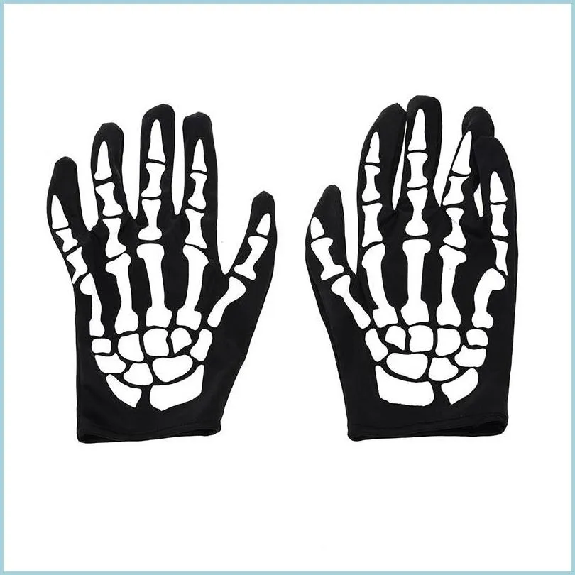 glove halloween makeup ball bar ktv party mittens human skeleton children adult terror mitts factory direct selling 3 2yx p1