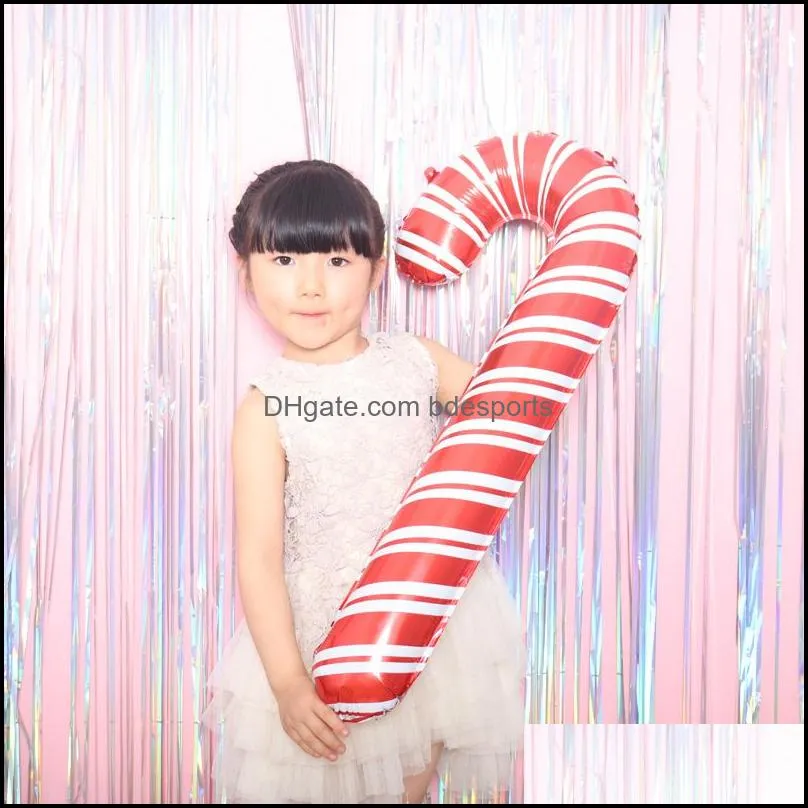 christmas decor party balloon walking stick shaped metallic balloons festival decoration scene layout props 1 09kz d3