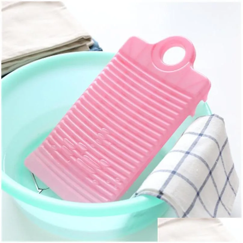 plastic non slip mini washboard household hold in the hand wash clothes thicken board wall hanging multi color 2rlh1