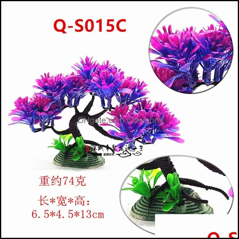 simulation artificial plants aquariums decor water weeds ornament plant fish tank aquarium grass fishes tanks submersible 4810 q2